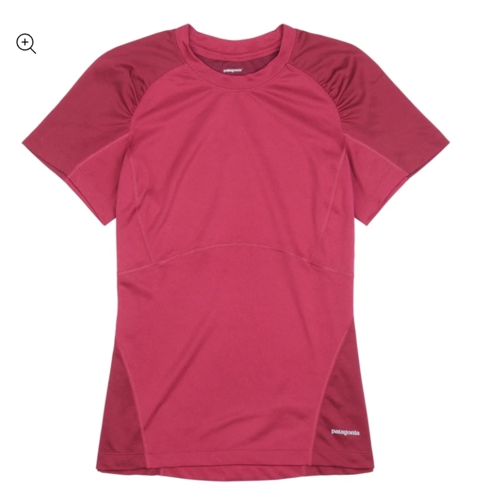 Patagonia Women's Runshade® Performance T-Shirt – Size Medium – Berry/Maroon